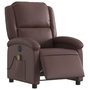 Voir la diapositive 3 : VIDAXL Fauteuil de massage inclinable electrique marron similicuir