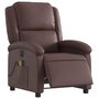 Voir la diapositive 3 : VIDAXL Fauteuil de massage inclinable electrique marron similicuir
