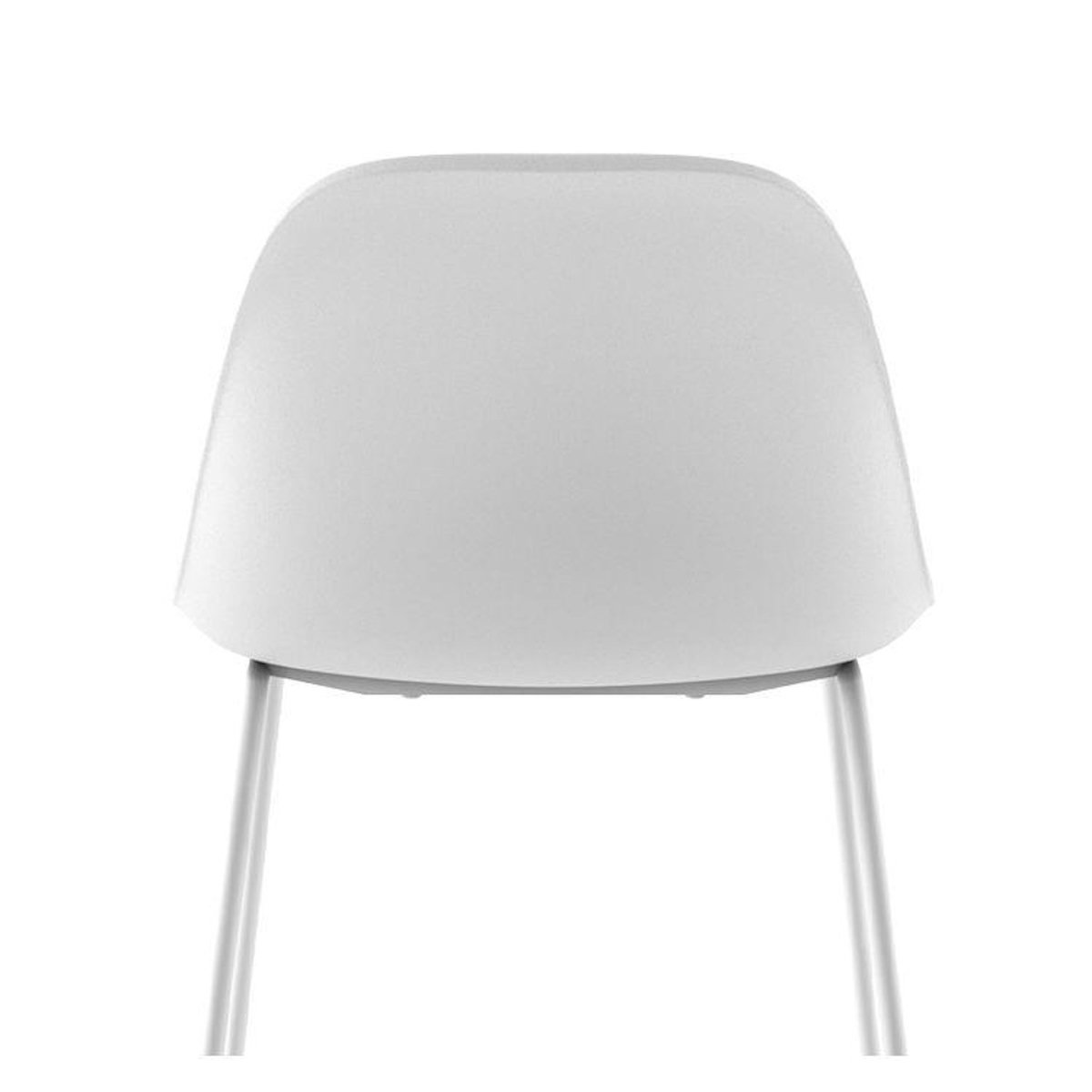 Rendez vous déco Lot de 2 chaises de bar blanches 75 cm - Leni