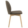 Voir la diapositive 4 : TOILINUX Lot de 2 chaises LOUISE - Taupe