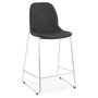 Voir la diapositive 1 : Paris Prix Tabouret de Bar  Tanjan  101cm Gris Foncé & Chromé