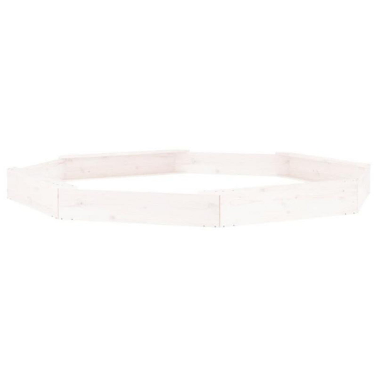 VIDAXL Bac à sable avec sièges blanc octogone bois de pin massif