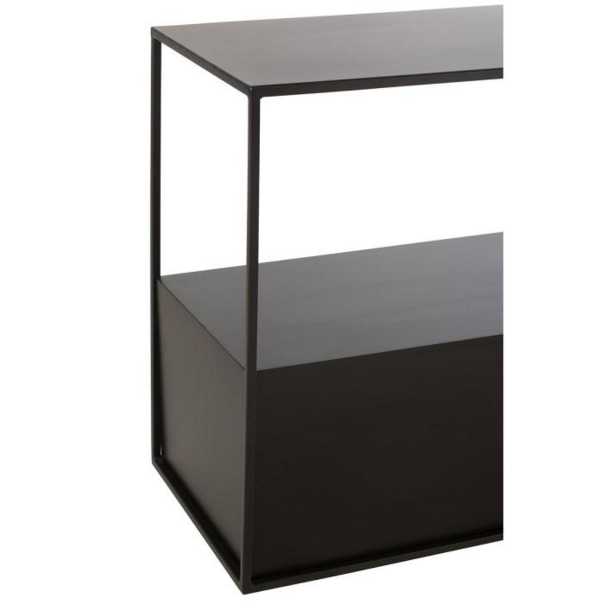 Paris Prix Table d'Appoint en Métal  Maryanne  57cm Noir