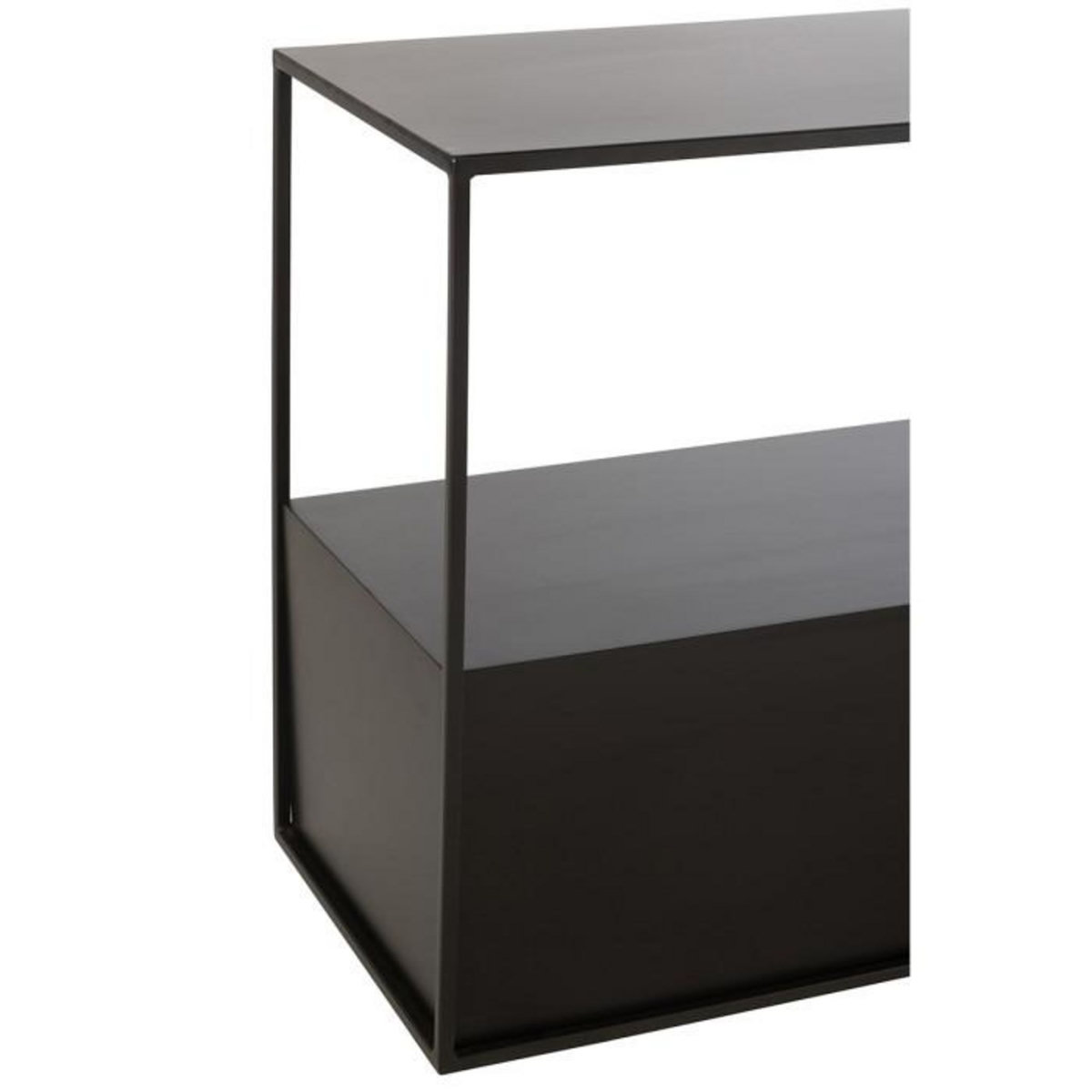 Paris Prix Table d'Appoint en Métal  Maryanne  57cm Noir