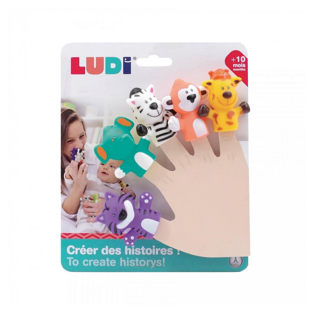 LUDI Pupets a doigts savane crée des histoires