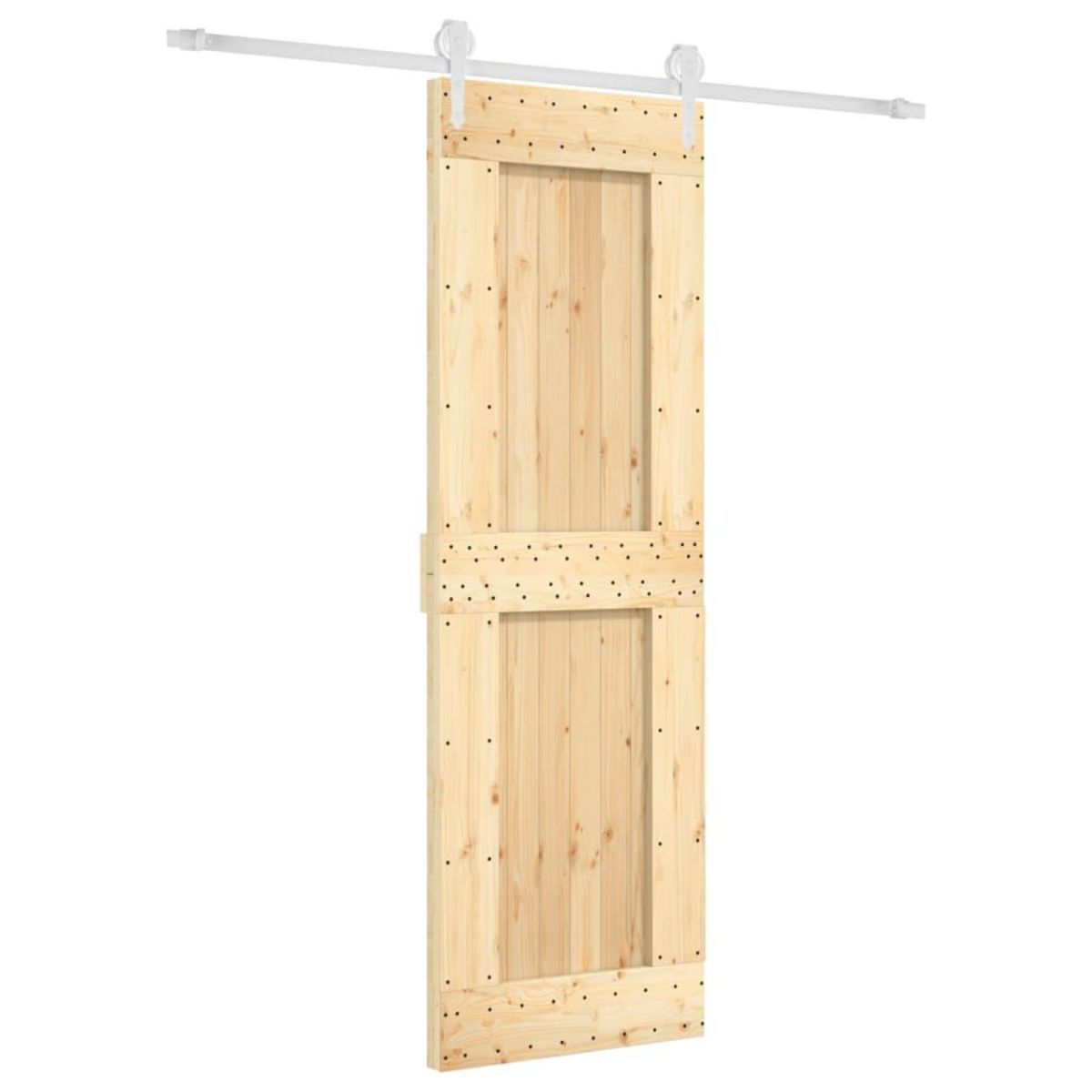 VIDAXL Porte coulissante et kit de quincaillerie 70x210 cm pin massif