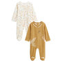 Voir la diapositive 1 : Petit Béguin Lot de 2 pyjamas bébé en velours Swan