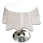 HABITABLE Toile cirée Cristal - Diam. 160 cm - Gris