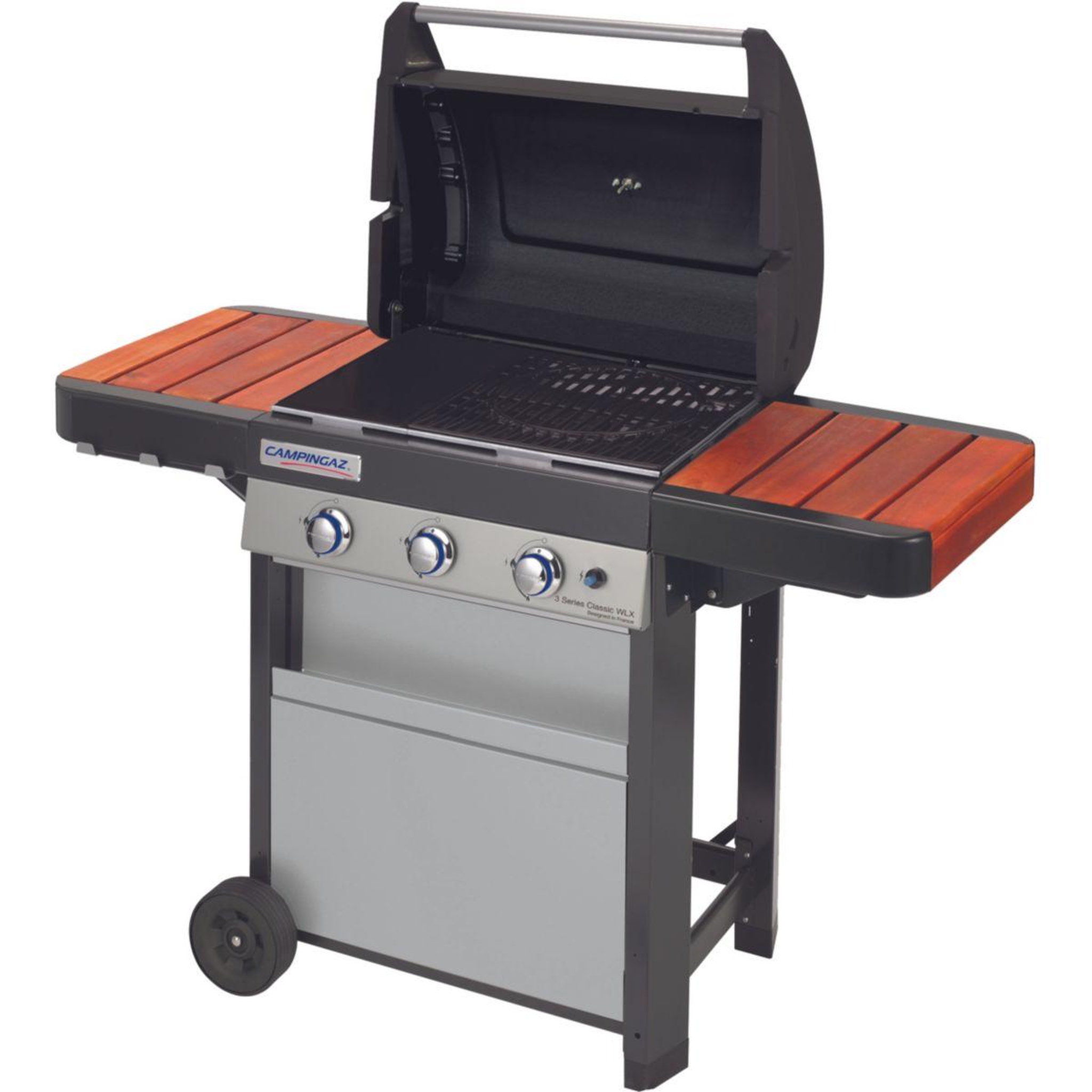 Voir la diapositive 2 : CAMPINGAZ Barbecue gaz 3 SERIES CLASSIC WLX inox 3 brûleurs sur chariot, 61x45 cm