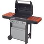 Voir la diapositive 2 : CAMPINGAZ Barbecue gaz 3 SERIES CLASSIC WLX inox 3 brûleurs sur chariot, 61x45 cm