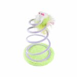 Paris Prix Jouet pour Chat  Ressort avec Souris  26cm Vert