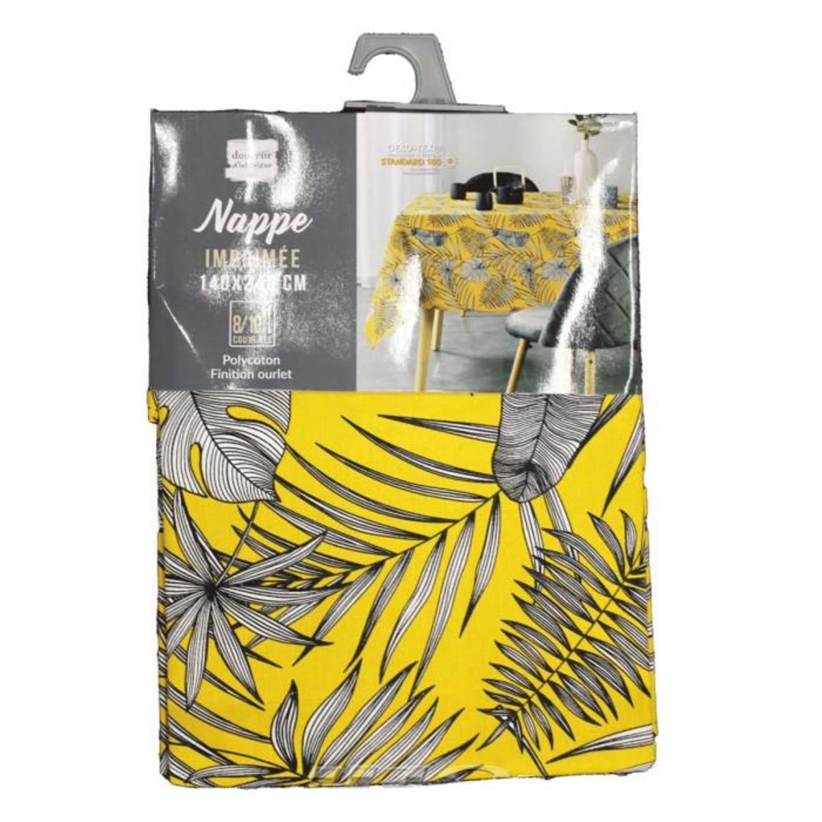 Paris Prix Nappe Rectangulaire  Puebla  140x240cm Moutarde