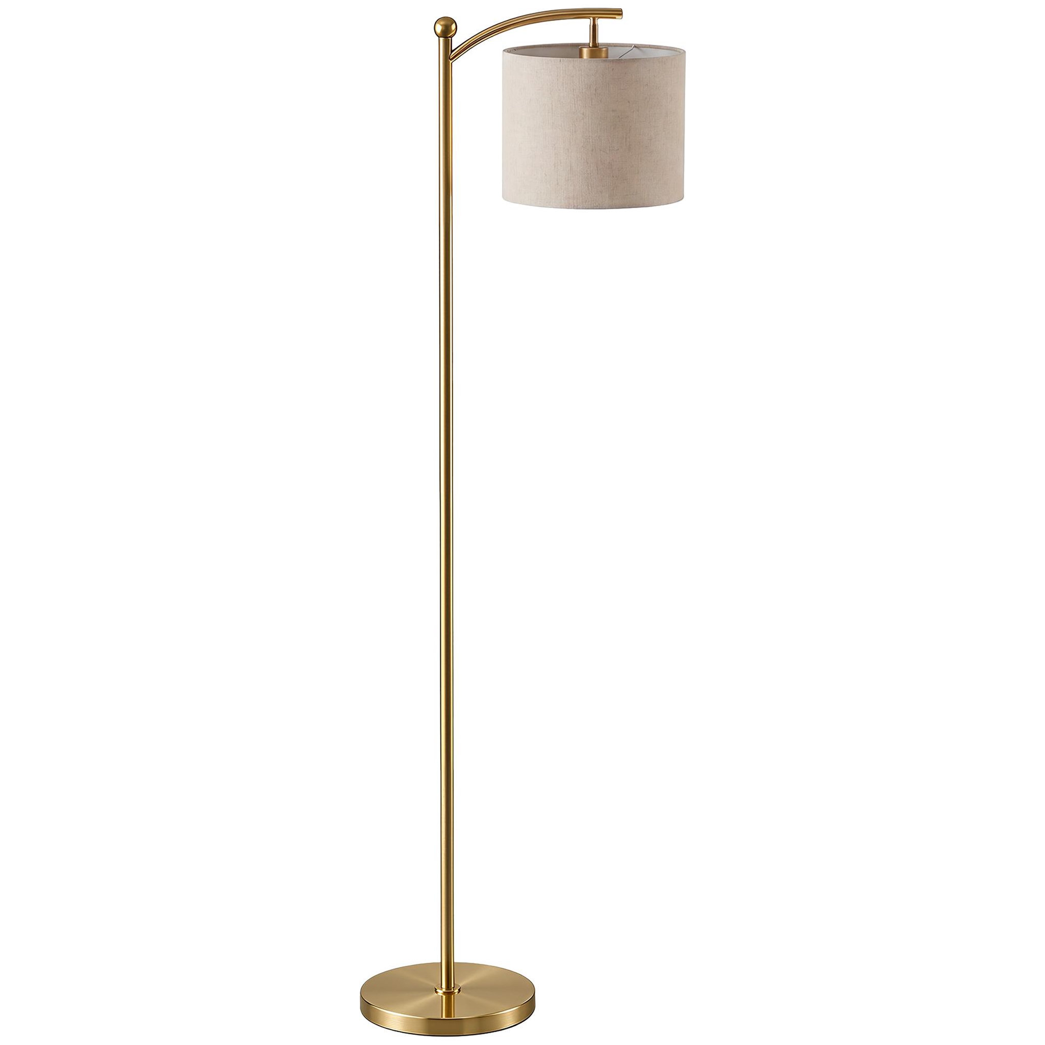 HOMCOM Lampadaire dimmable h.60 cm 2 températures de couleur timer 60 min télécommande doré