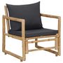 Voir la diapositive 5 : VIDAXL Salon de jardin 4 pcs avec coussins Bambou
