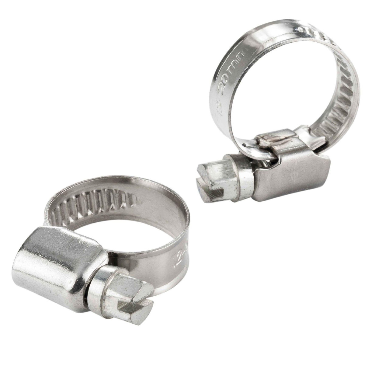 Ribiland Collier de serrage inox 12 à 20mm 2pcs