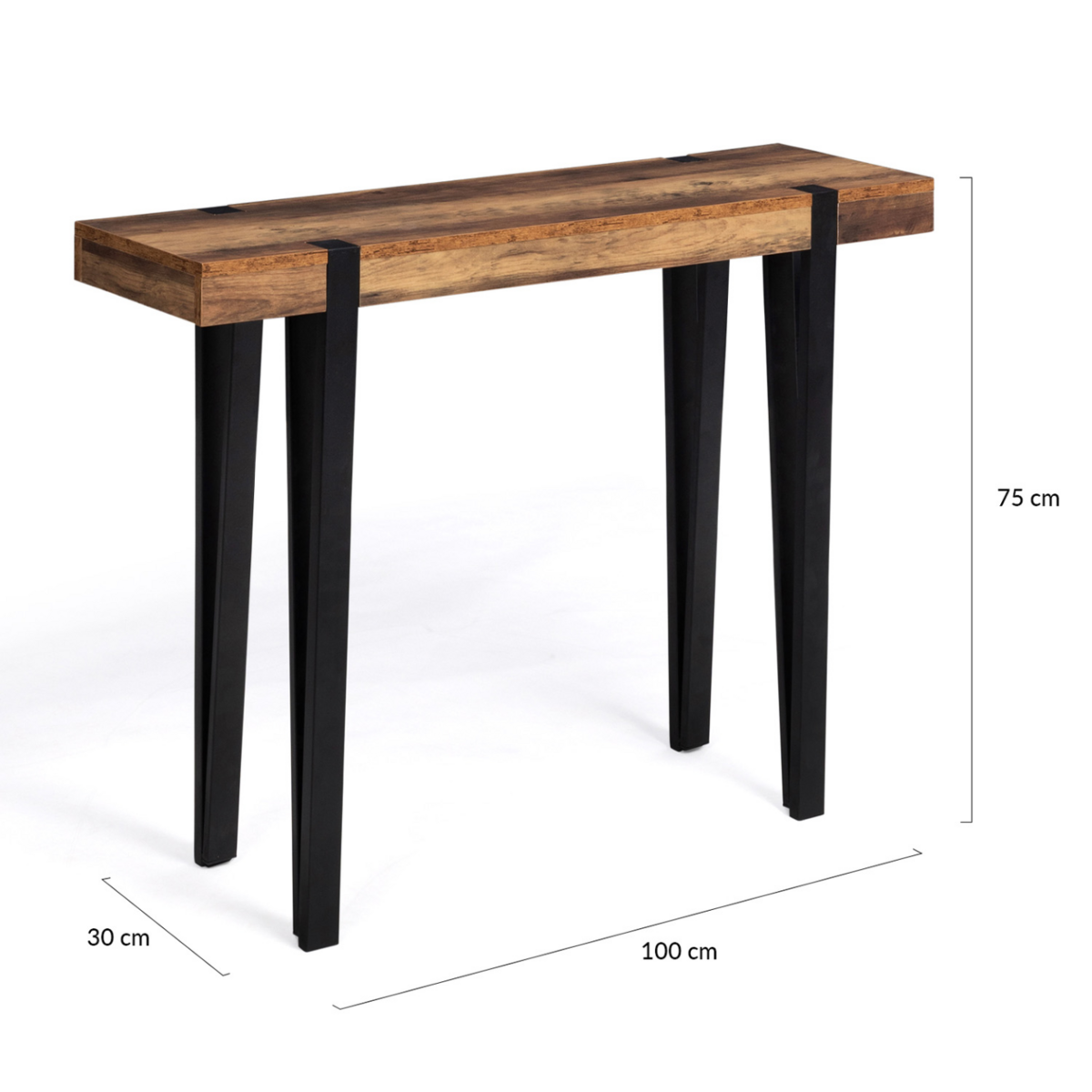 ID MARKET Console AUSTRIA bois pied épingle