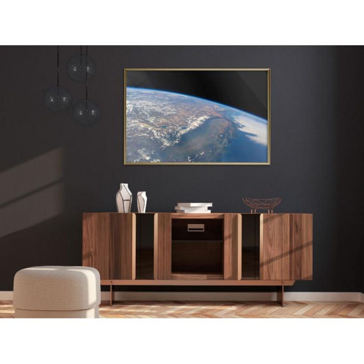 Paris Prix Affiche Murale Encadrée  Curve of the Earth