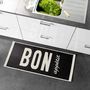 Voir la diapositive 4 : Paris Prix Tapis de Cuisine  Appetito  50x120cm Noir