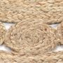 Voir la diapositive 3 : VIDAXL Tapis Jute design tresse 90 cm rond