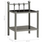 Voir la diapositive 6 : VIDAXL Tables de chevet 2 pcs Gris et noir Metal et verre