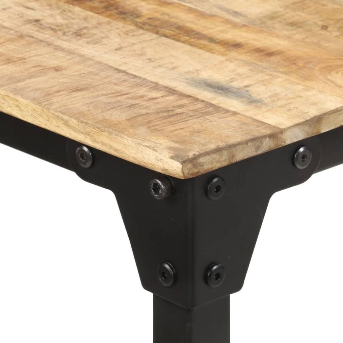 VIDAXL Table de salle a manger 160x80x76 cm Bois de manguier brut