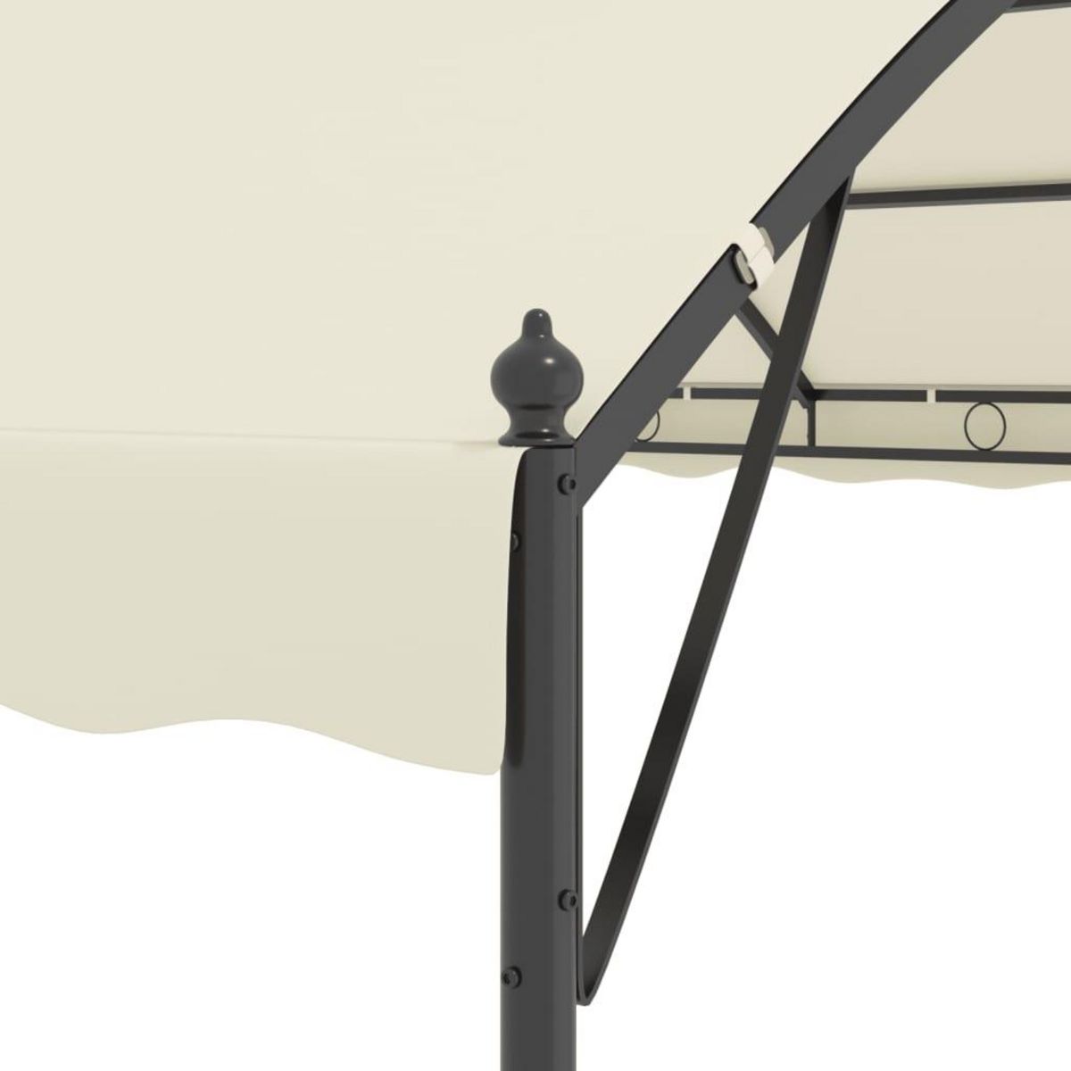 VIDAXL Tonnelle Tissu Creme