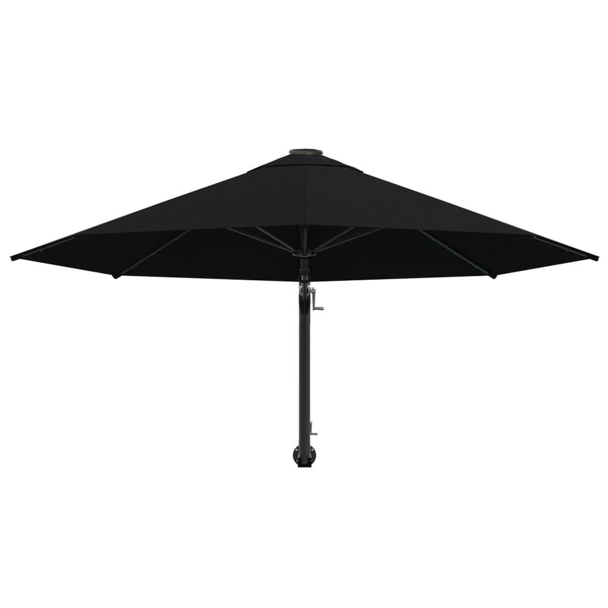 Voir la diapositive 4 : VIDAXL Parasol mural avec mat en metal 300 cm Noir