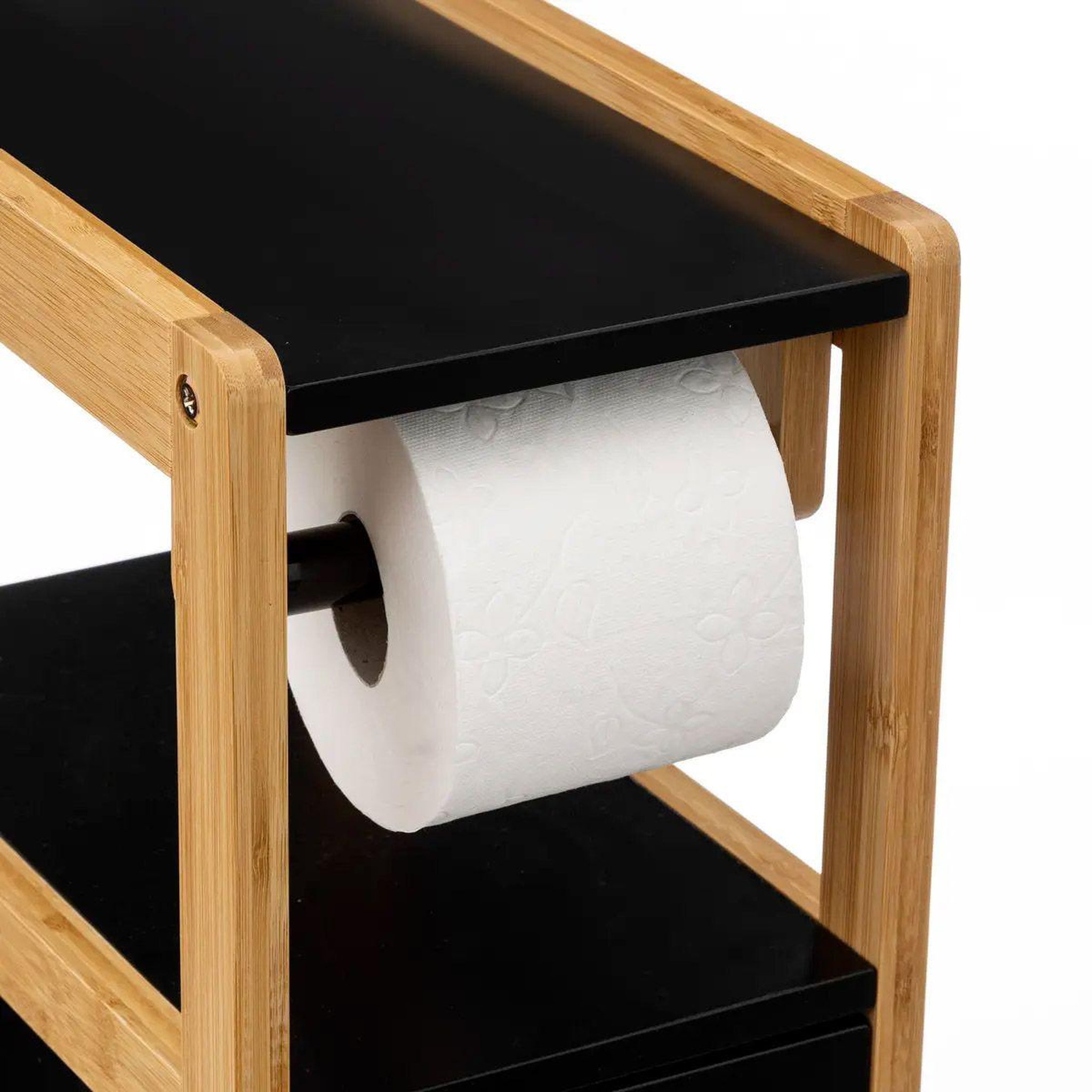 Voir la diapositive 3 : FIVE Dérouleur Papier WC  Natureo  80cm Noir