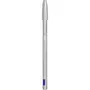BIC Lot de 1 stylo bille métal rechargeable pointe moyenne 1.0mm + 2 recharges CRISTAL RE NEW bleu