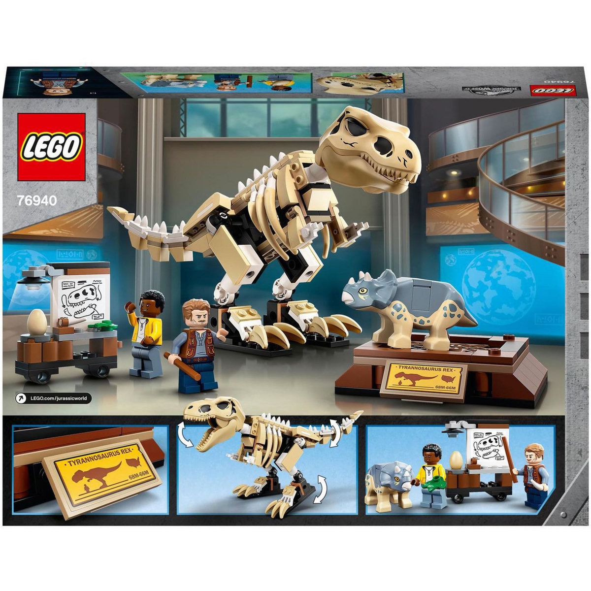 LEGO Jurassic World 76940 L&rsquo;Exposition du Fossile du T. Rex