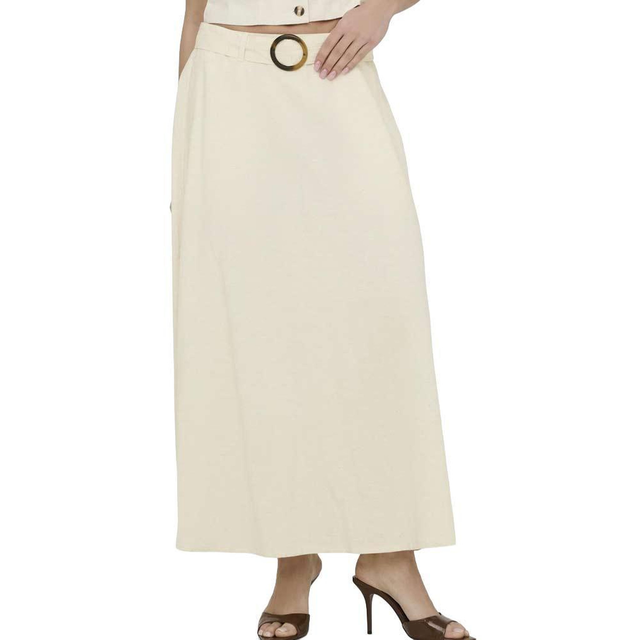 JACQUELINE DE YONG Jupe Beige Femme JDY Milan. Coloris disponibles : Beige
