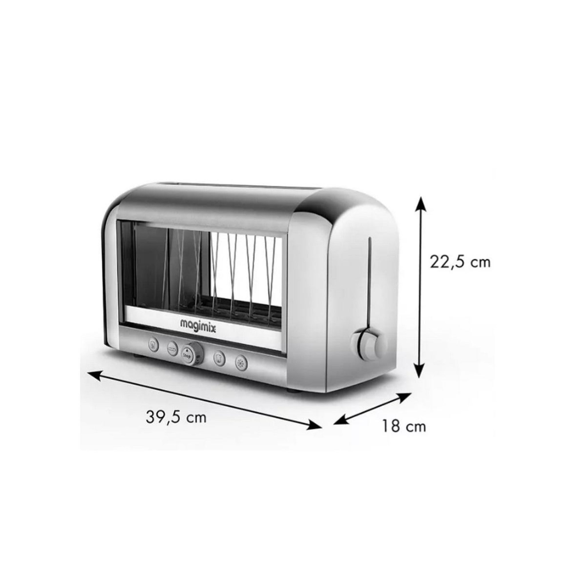Voir la diapositive 5 : MAGIMIX Grille-pains 1 fentes 1450w noir - 11541