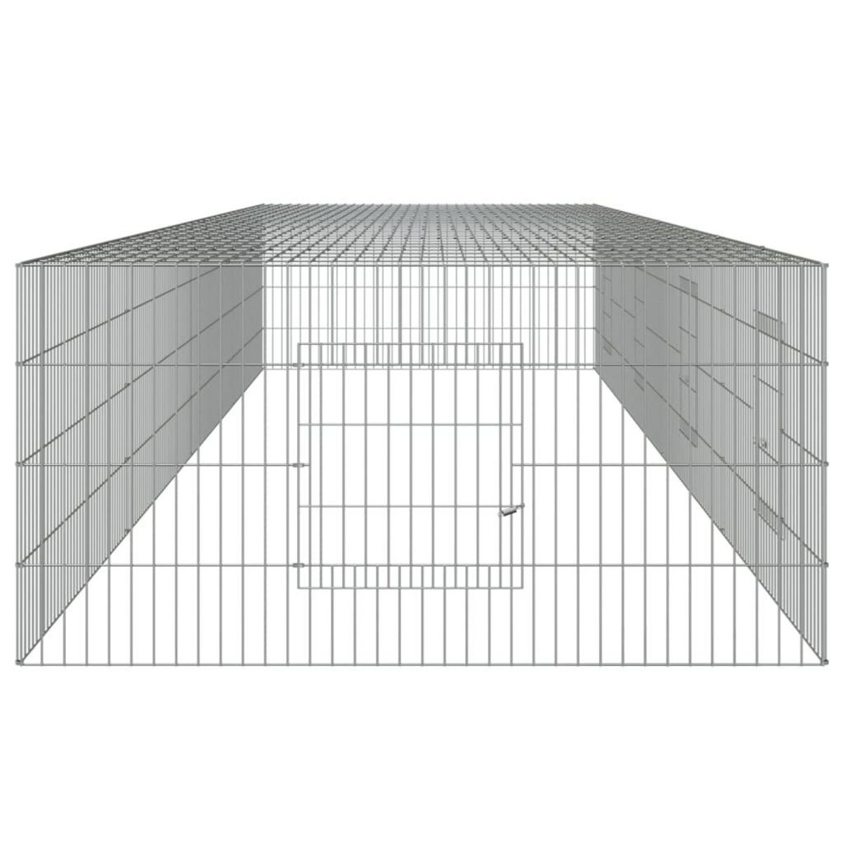 VIDAXL Cage a lapin 4 panneaux 433x109x54 cm Fer galvanise