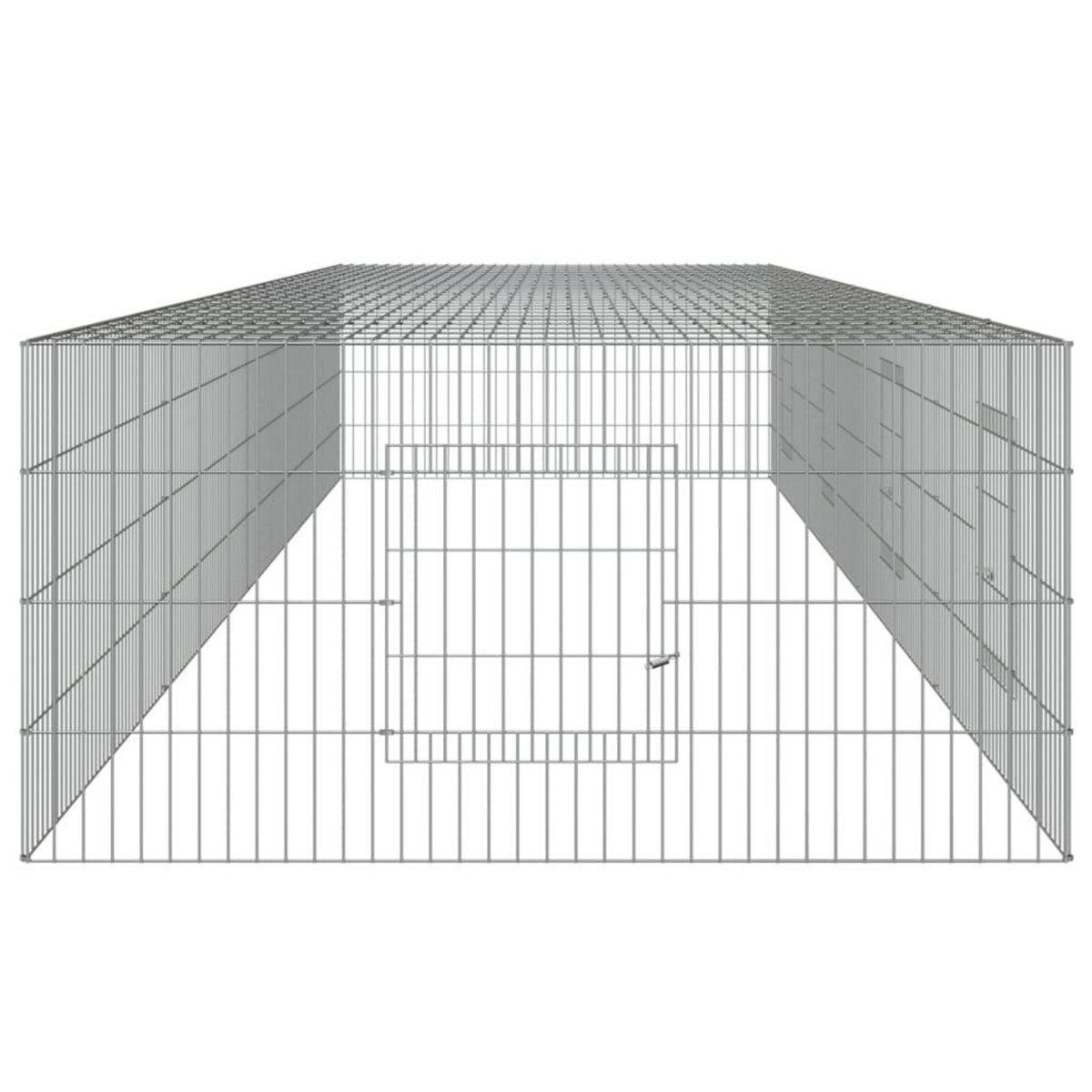 VIDAXL Cage a lapin 4 panneaux 433x109x54 cm Fer galvanise