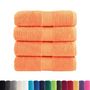 Voir la diapositive 2 : VIDAXL Serviettes de visage de qualité supérieure SOLUND 4 pcs orange