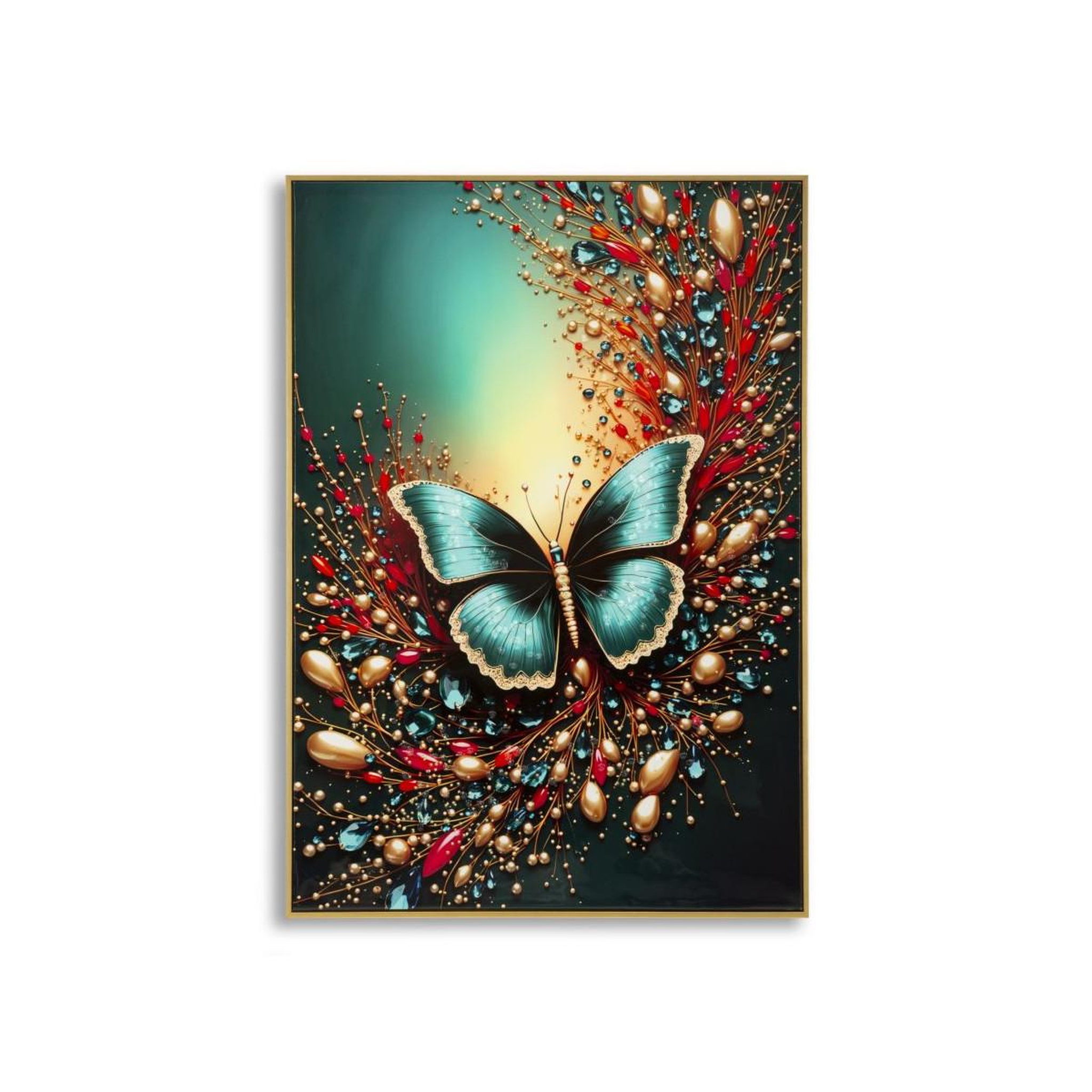 Paris Prix Tableau imprimé  butterfly ii  70x100cm multicolore