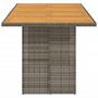 Voir la diapositive 5 : VIDAXL Table de jardin et dessus en bois d'acacia gris resine tressee
