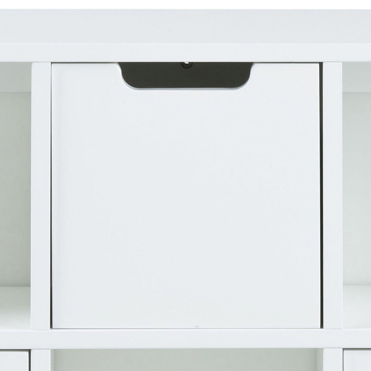 TOILINUX Etagère murale 6 cases Soren en bois - Blanc