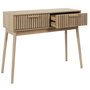 Voir la diapositive 3 : The Home Deco Factory Console 2 tiroirs Saulk en bois - Marron