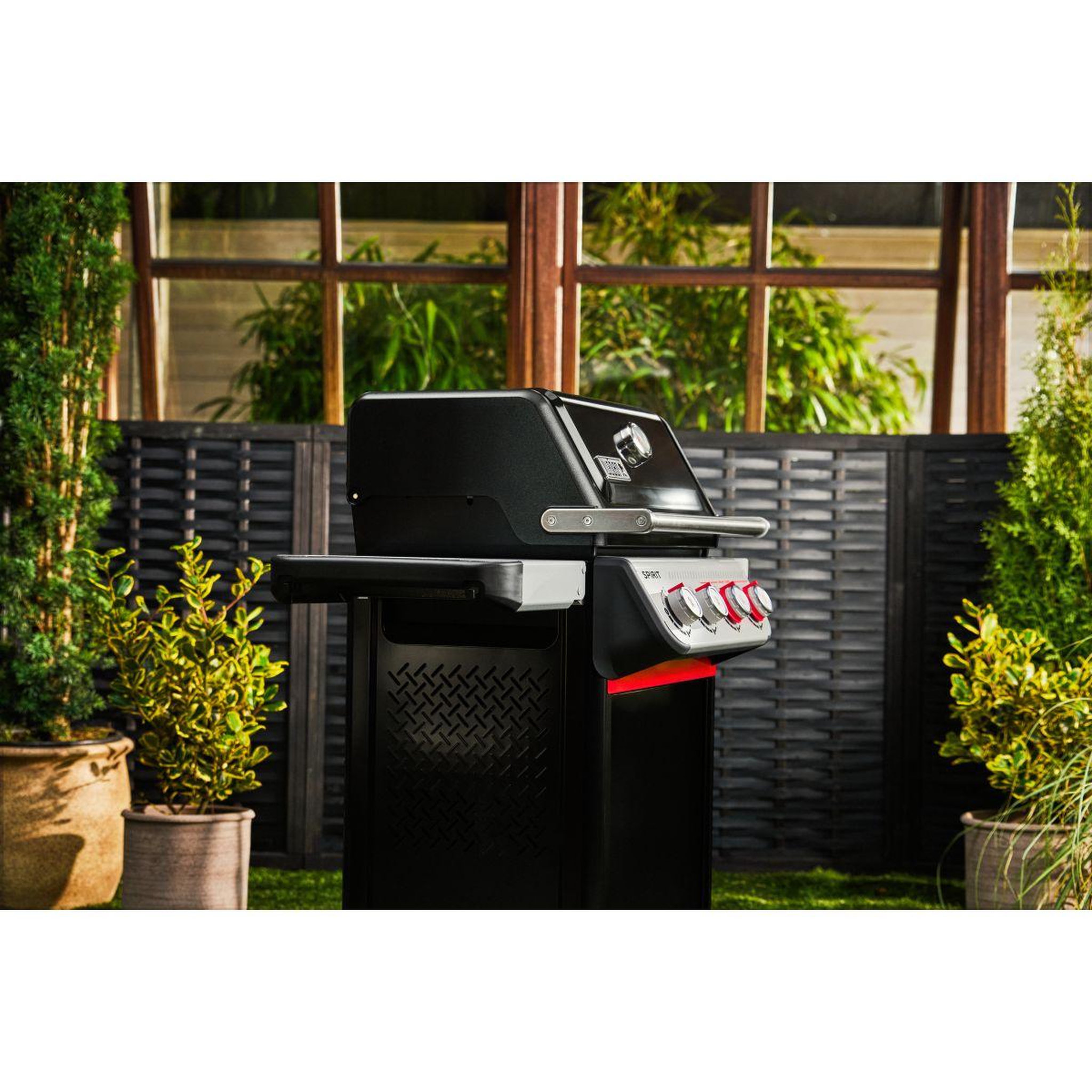 Voir la diapositive 3 : Weber Barbecue gaz spirit e-425 mix black grill et plancha sur chariot, 61x45 cm