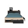 Voir la diapositive 8 : Lit double adulte 160x200 cm avec rangements BOOST