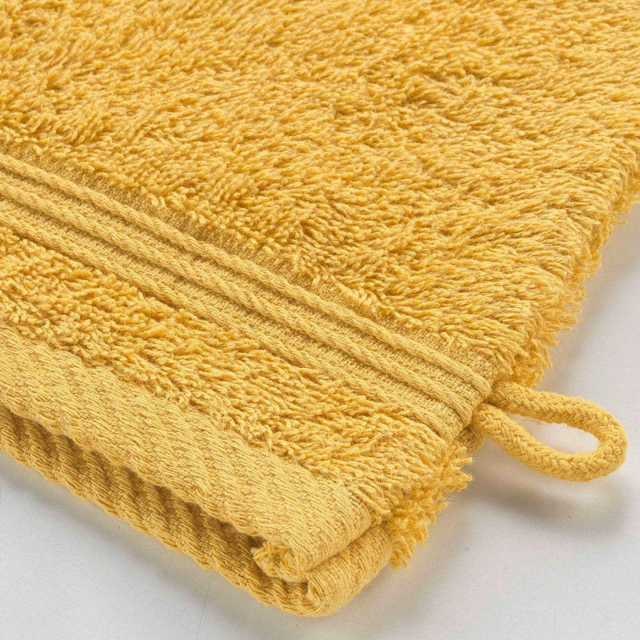 Voir la diapositive 4 : Douceur d'Intérieur Lot de 2 gants de toilette  tendresse  15x21cm mimosa