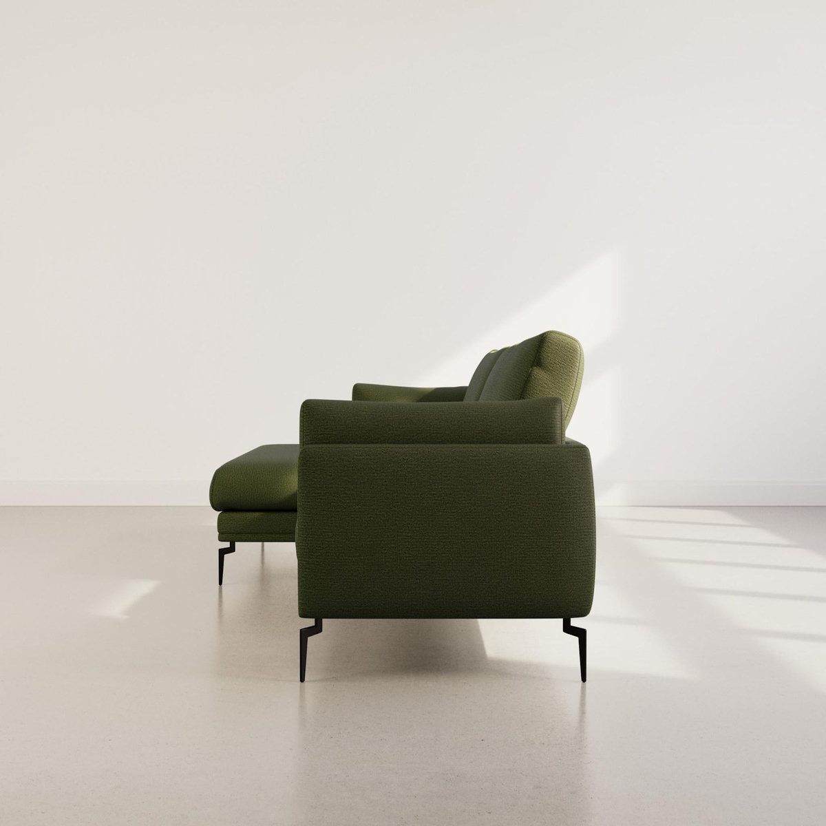 LISA DESIGN Carlos - canapé d'angle gauche 4 places ultra moelleux en tissu texturé