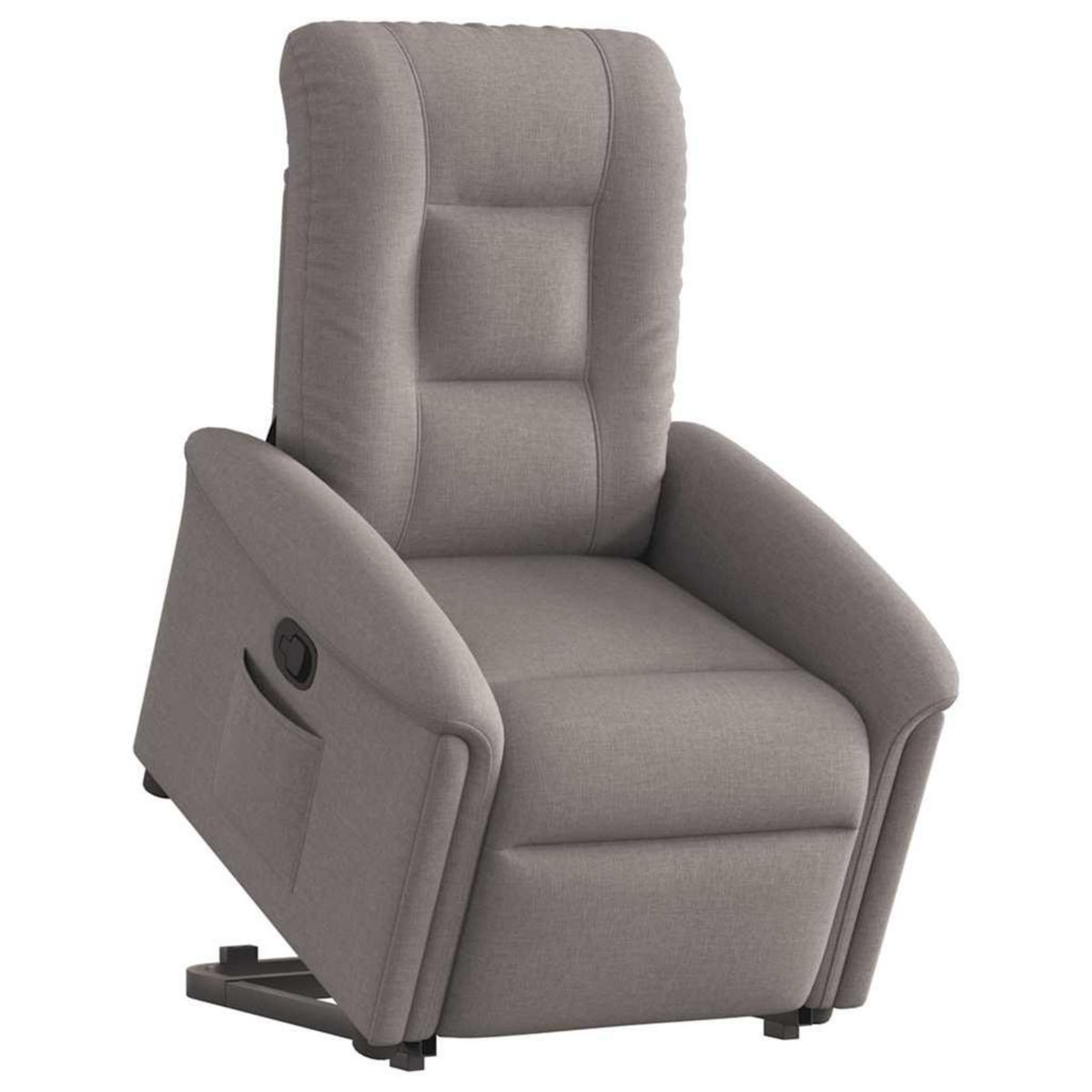 VIDAXL Fauteuil inclinable taupe tissu