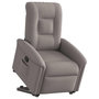 Voir la diapositive 1 : VIDAXL Fauteuil inclinable taupe tissu