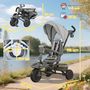 Voir la diapositive 3 : HOMCOM Tricycle évolutif pliable réglable 6 en 1 gris