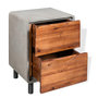 Voir la diapositive 3 : VIDAXL Table de chevet Bois d'acacia massif 40 x 30 x 50 cm