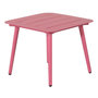Voir la diapositive 1 : Paris Prix Table d'Appoint de Jardin Carrée  Lina  40cm Rose