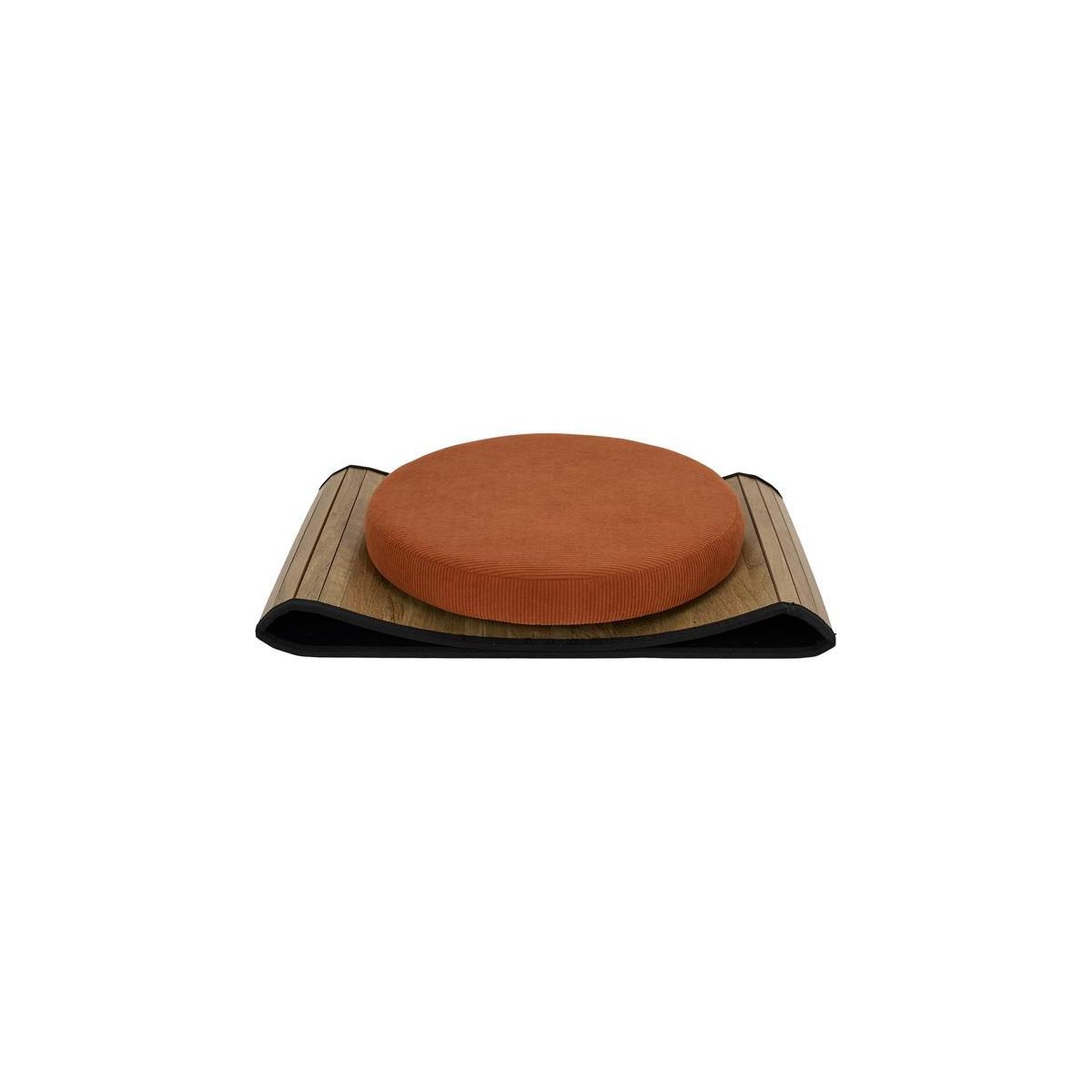 Voir la diapositive 4 : The Home Deco Factory Pouf coffre pliable  jules  38cm terracotta