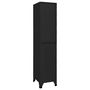 Voir la diapositive 2 : VIDAXL Armoire a casiers Noir 38x45x180 cm Acier